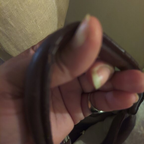 TALBOTS BROWN Pebble Leather Bucket  SHOULDER BAG - Picture 7 of 8